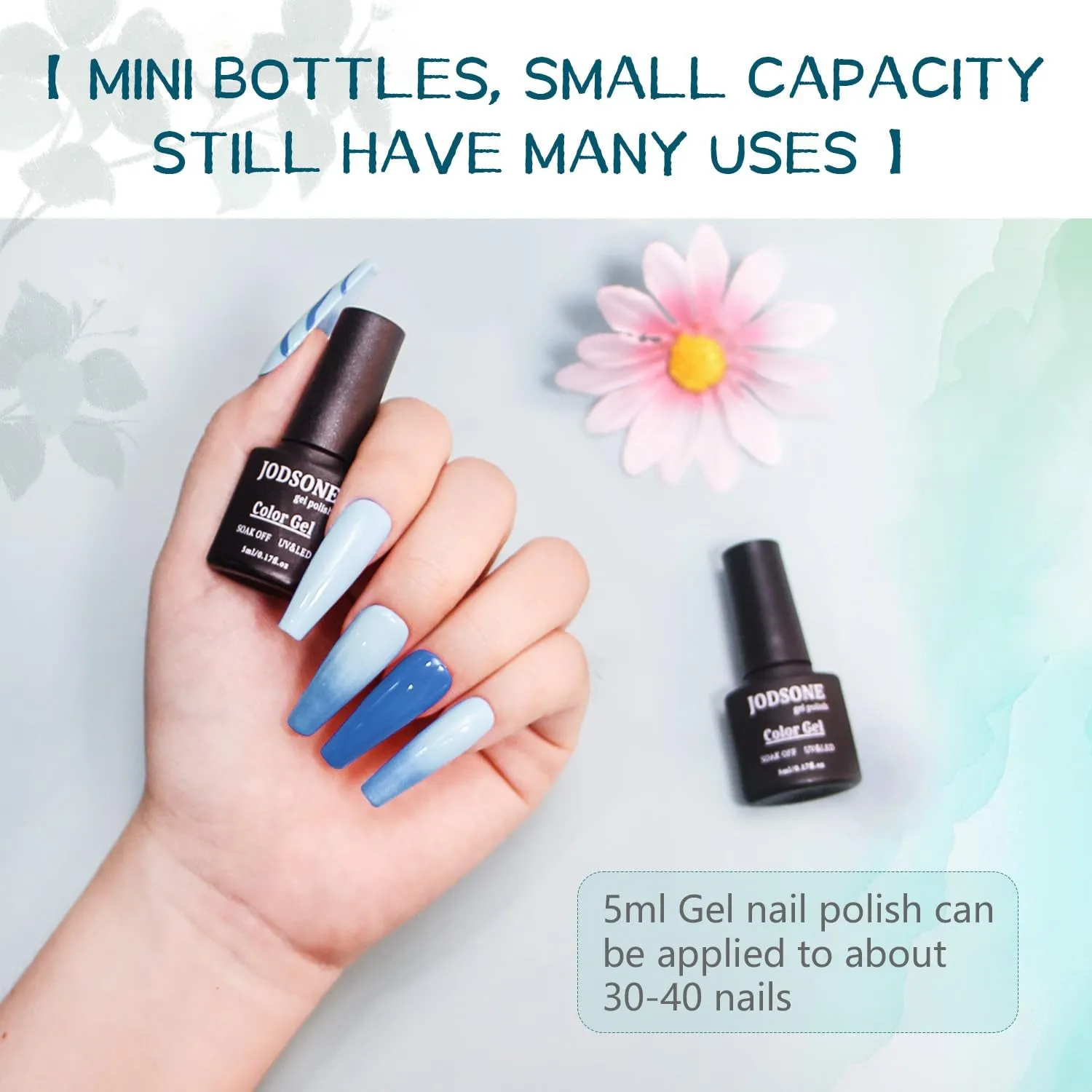 23-Piece UV Gel Nail Polish Set with LED Lamp, Base & Top Coats for Salon-Quality Manicures