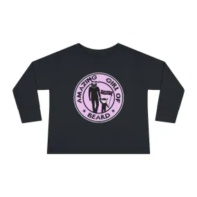 Amazing Girl of Beard Black Toddler Long Sleeve Shirt