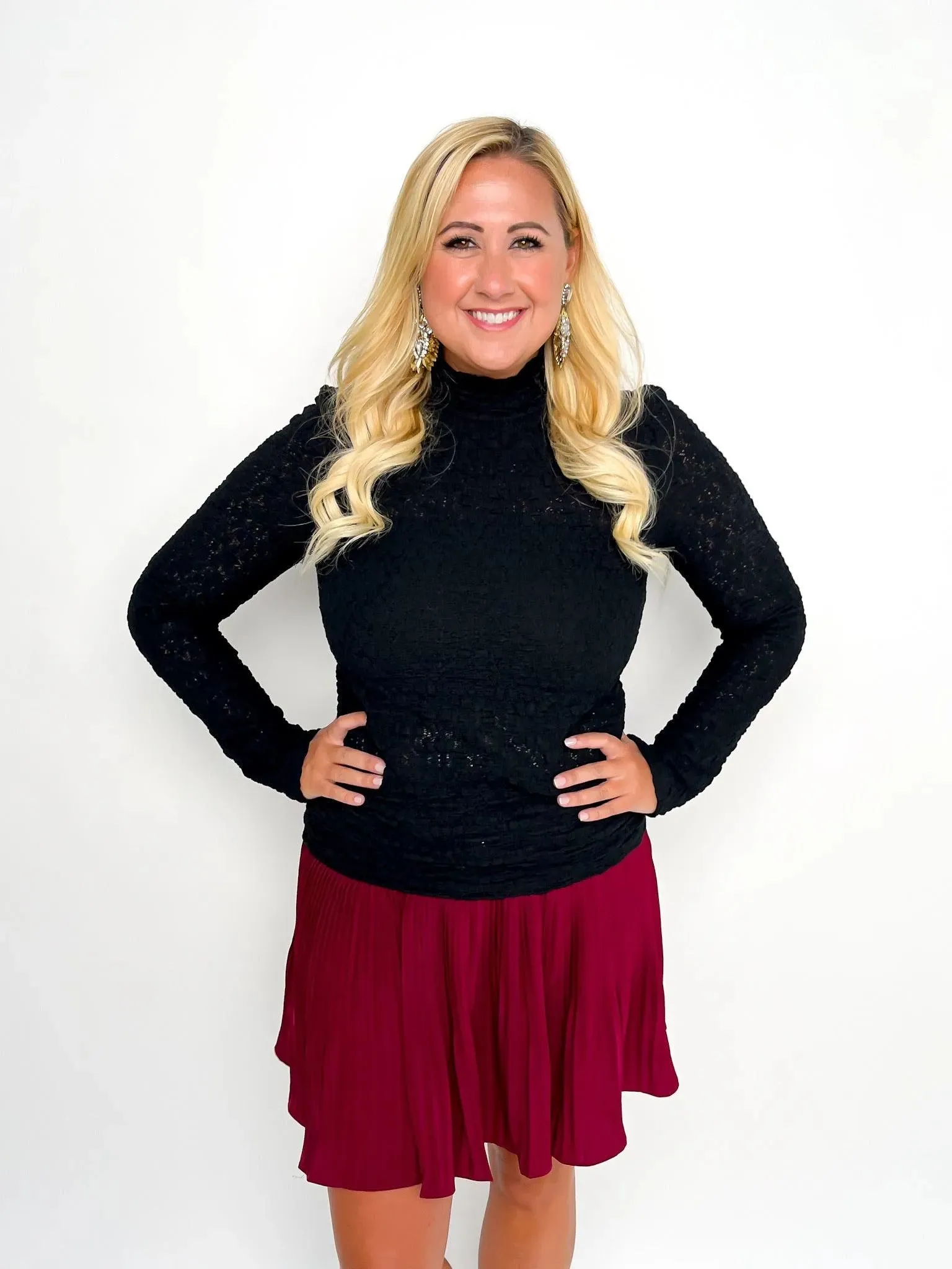 Black Long Sleeve Top