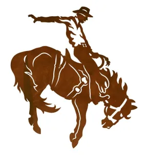 Bronc Rider Wall Art - 20"