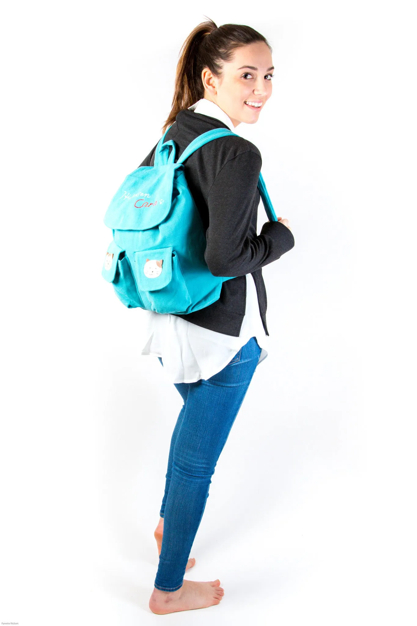 Cara Cat Kid Canvas Backpack