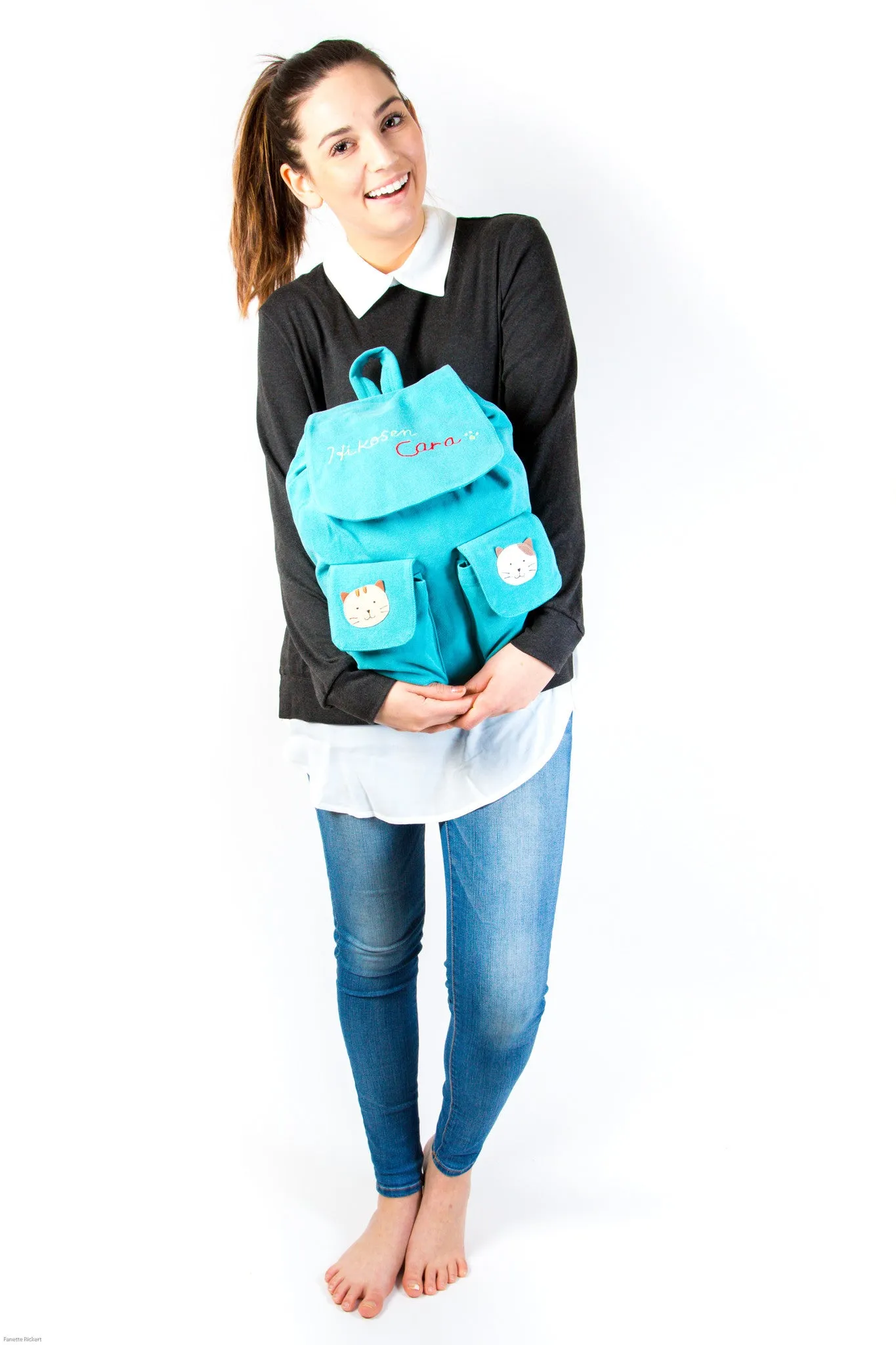 Cara Cat Kid Canvas Backpack