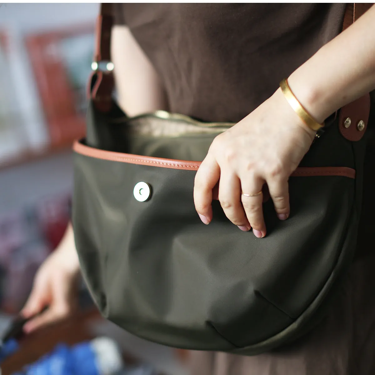 Chic Women's Nylon Crossbody Bag Nylon Shoulder Bags