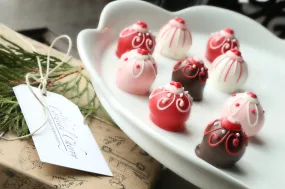 Chocolate Truffles ~ 9-Piece Gift ~ Valentine Hearts