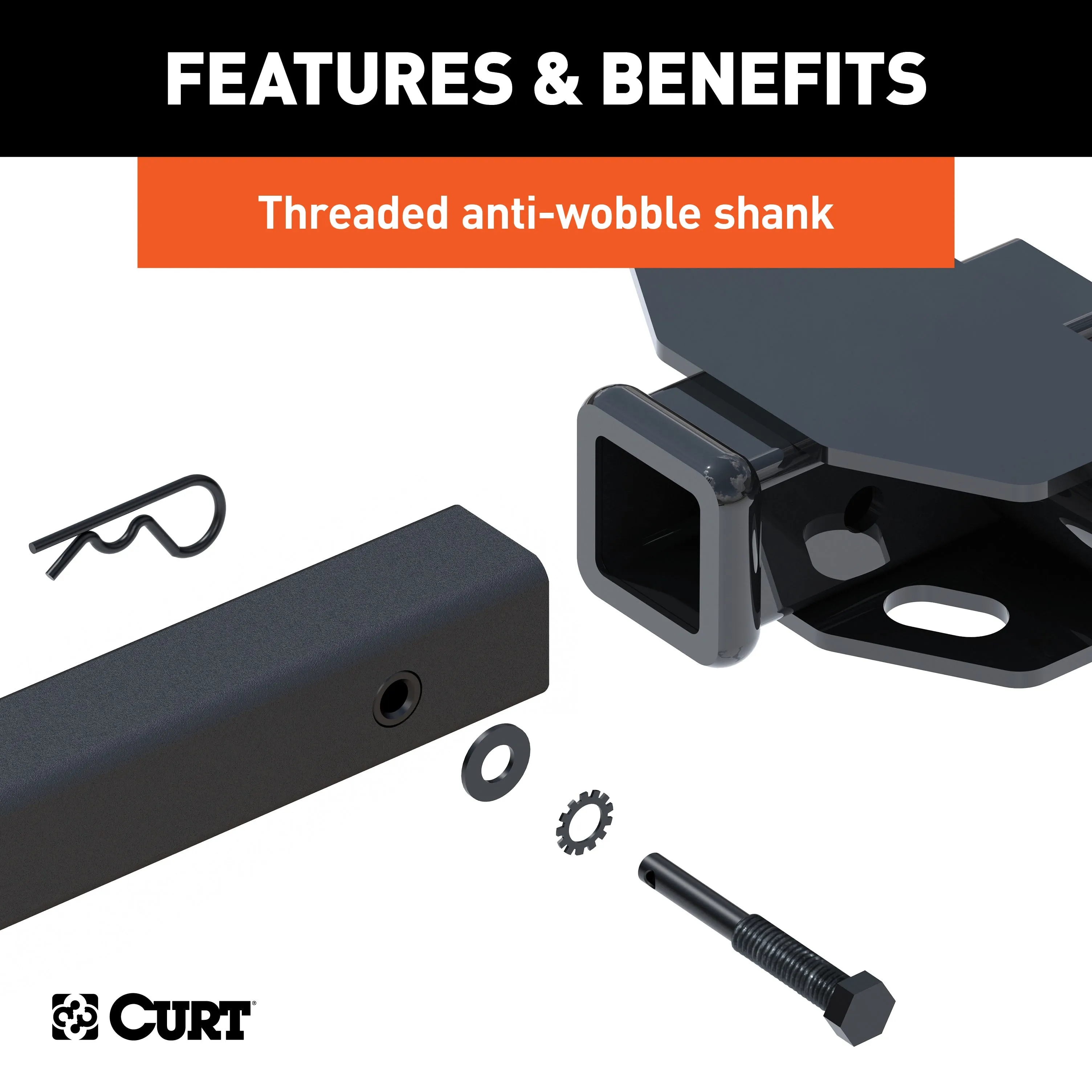 CURT 18085 Tray-Style Hitch-Mounted Bike Rack (2 Bikes; 1-1/4in. or 2in. Shank)