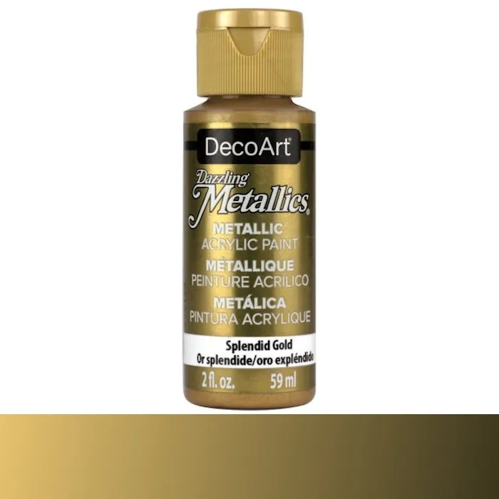 Decoart Dazzling Metallics Acrylic Paints 2oz