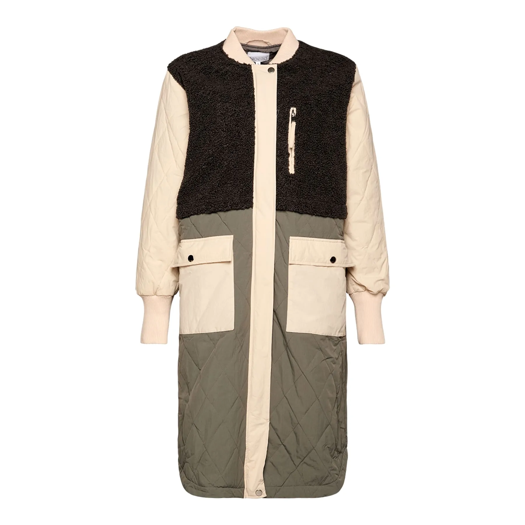 Etta Pile Coat - Grey Mix