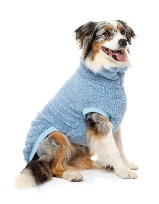 FUZZYARD TURTLE TEDDY SWEATER : WASHED BLUE