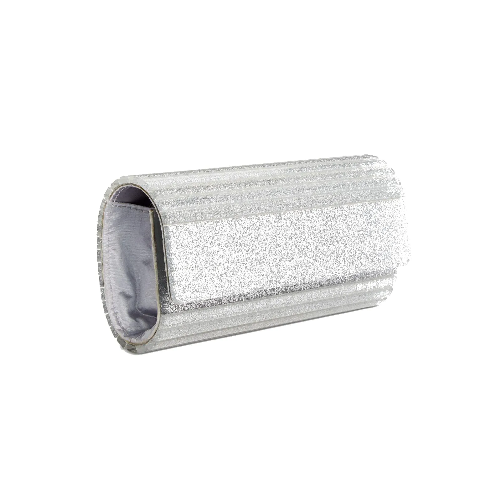 INC International Concepts Marietta Elongated Clutch Handbag Women's Bag Glitter Purse - Silver