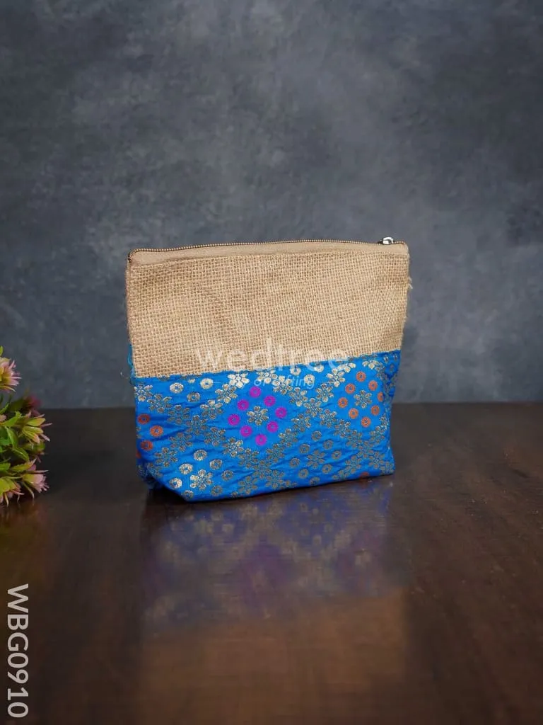 Jute with Raw Silk Return Gift Purse - WBG0910