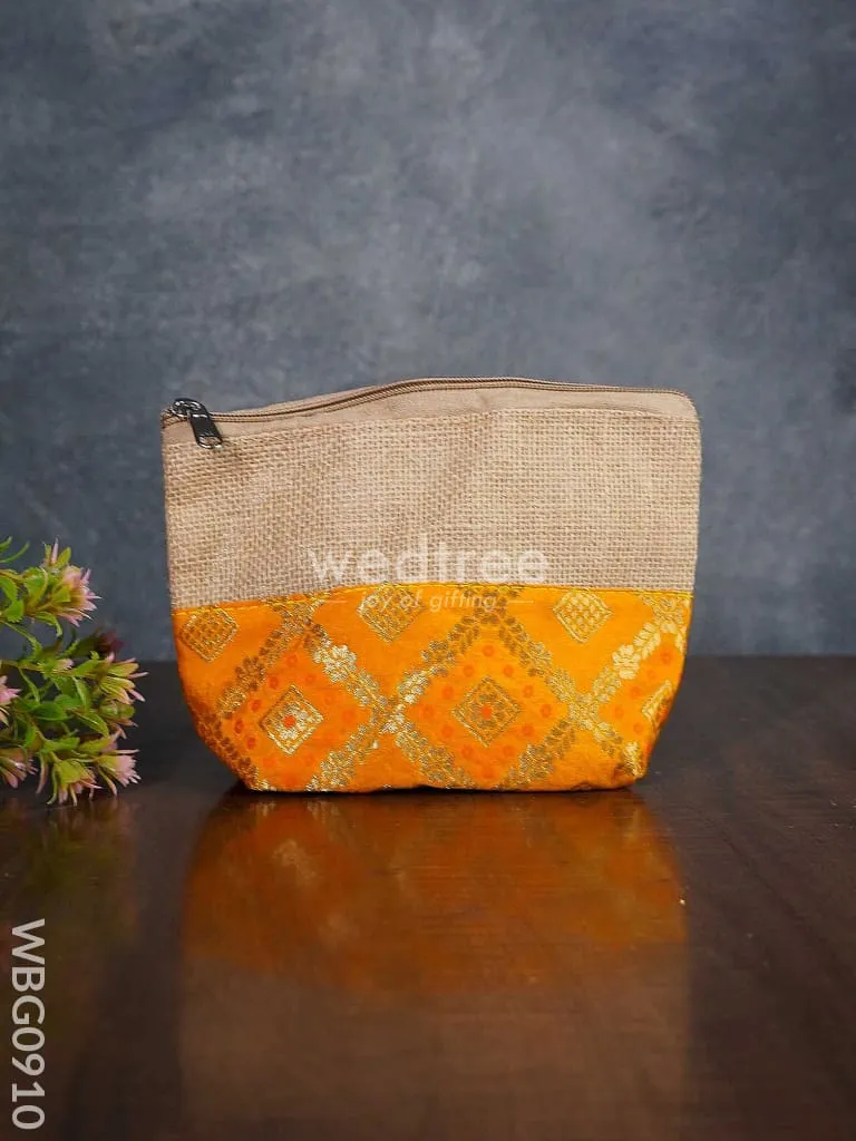 Jute with Raw Silk Return Gift Purse - WBG0910