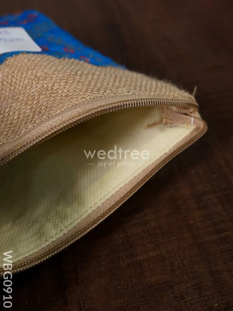 Jute with Raw Silk Return Gift Purse - WBG0910