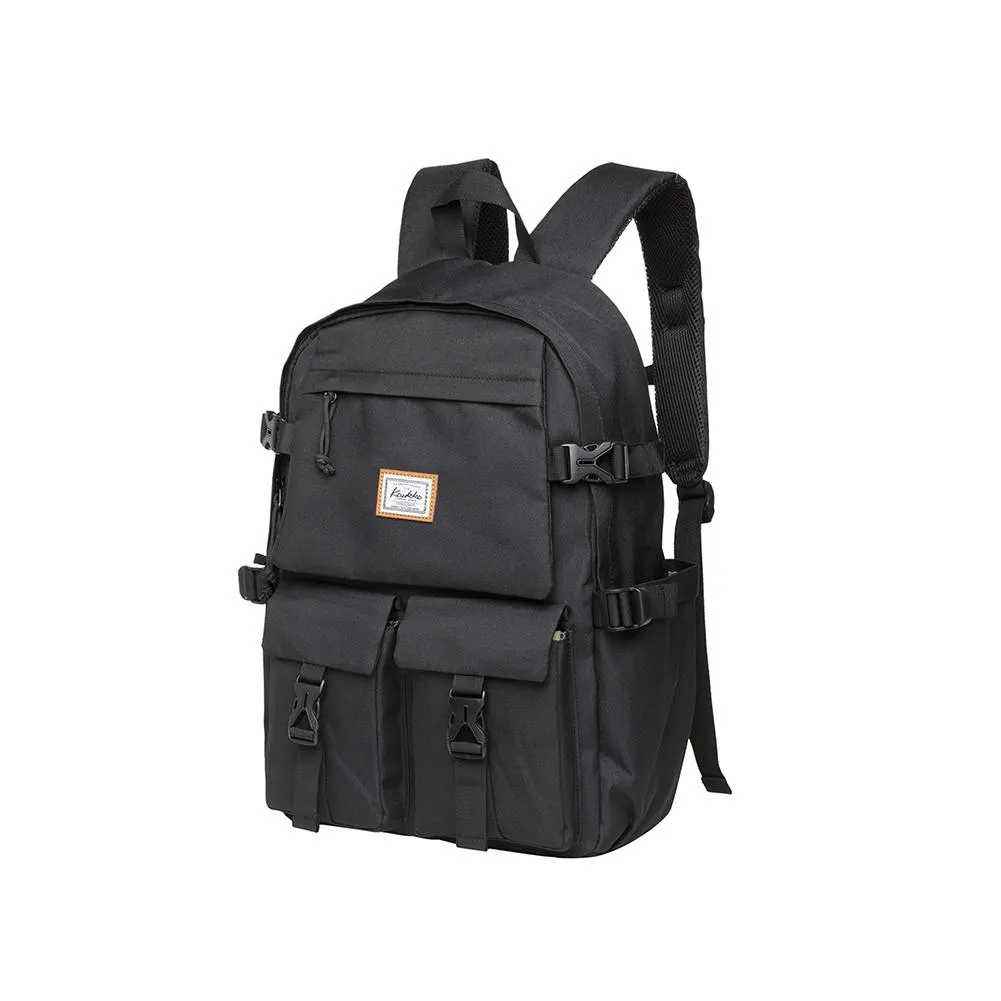 KAUKKO Backpack for School, KS22 ( Black / 18.4L )