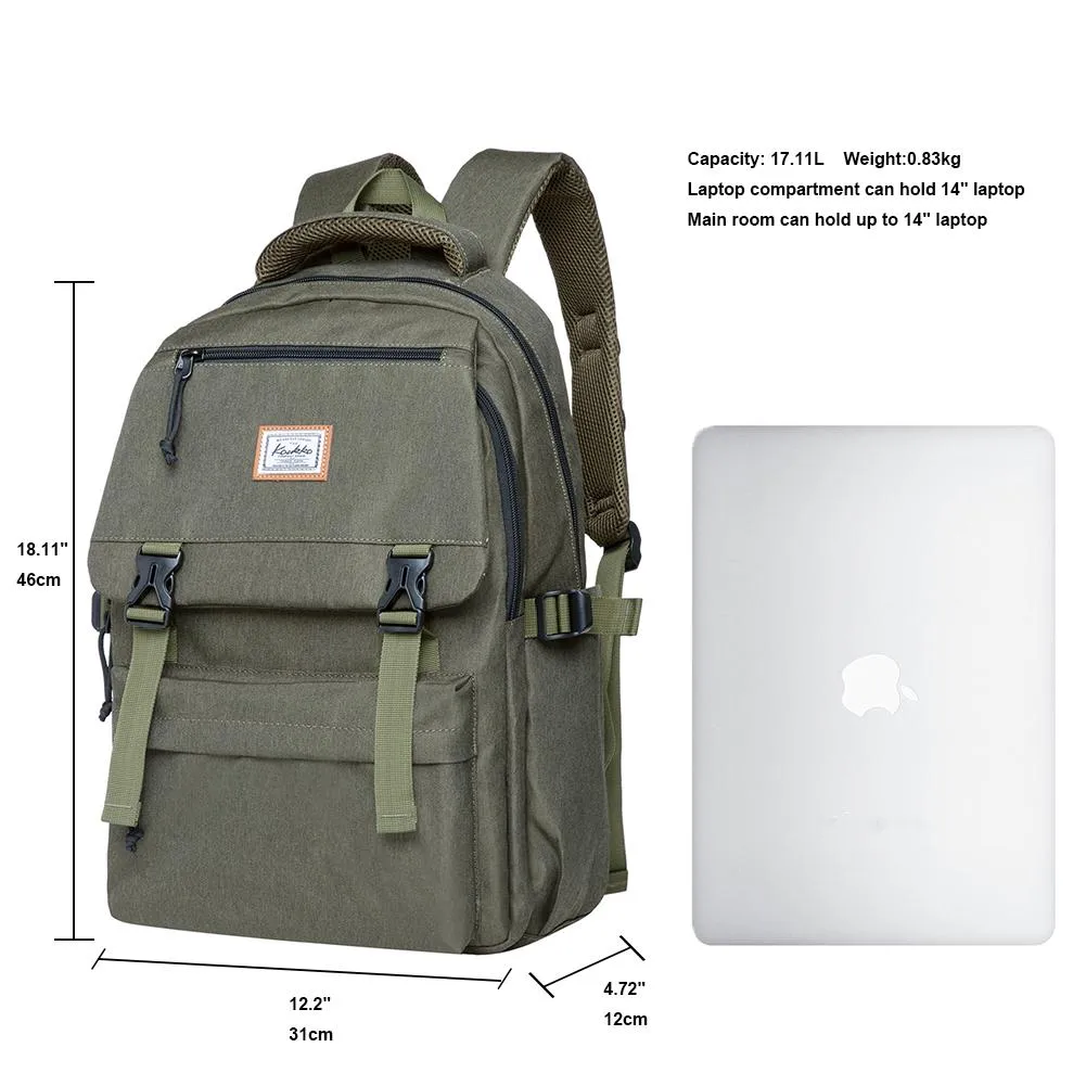 KAUKKO Backpack for School,  KS23 ( Green / 18.4L )