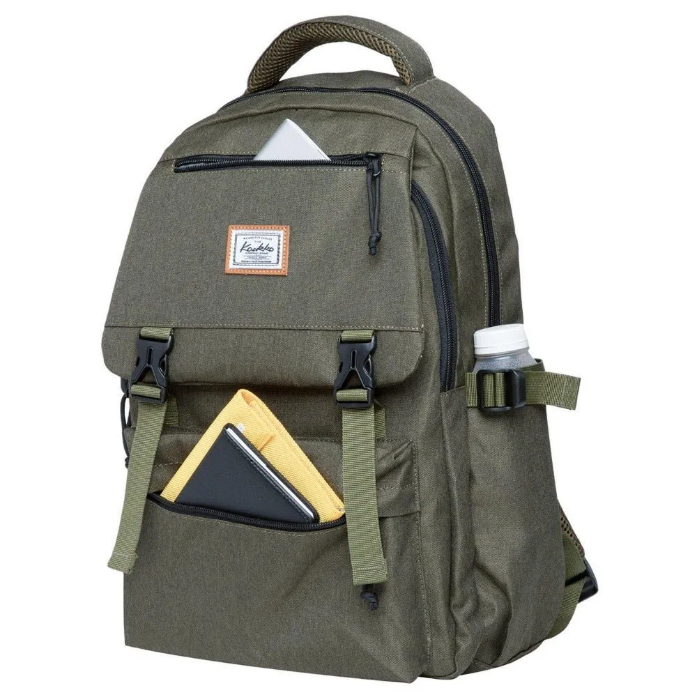 KAUKKO Backpack for School,  KS23 ( Green / 18.4L )