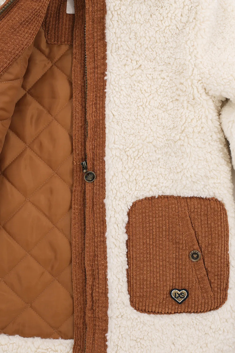 Looxs Little Bonded Teddy Coat