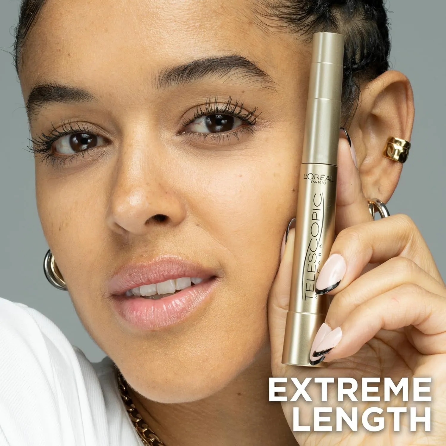 L'Oreal Paris Telescopic Original Lengthening Mascara - Intense Black, 0.27 Fl Oz