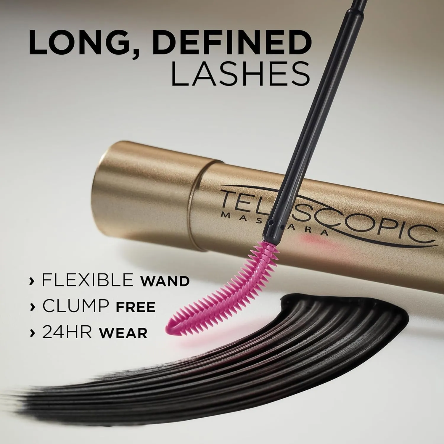 L'Oreal Paris Telescopic Original Lengthening Mascara - Intense Black, 0.27 Fl Oz