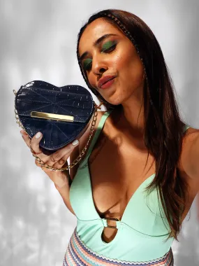 Lovestruck Heart Shaped Blue Mini Bag