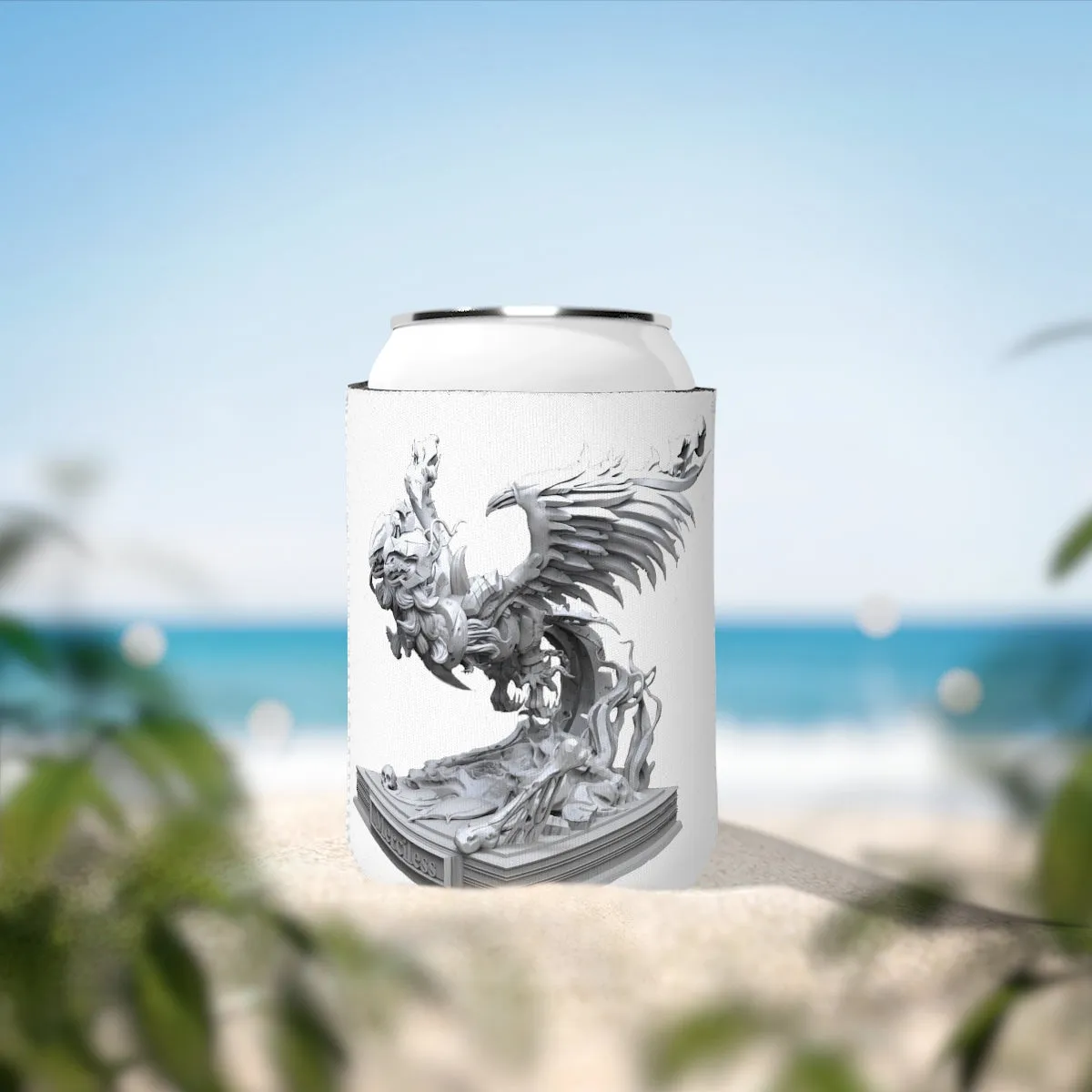 Merciless the Flaming SkyBird Can Cooler Sleeve