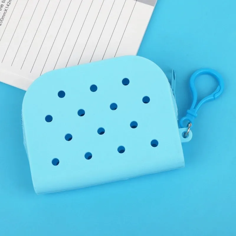 New Cartoon Cave Coin Purse Student Couple Soft Rubber Earphone Bag Silver Coin Bag Bus Card Bank Card Bag