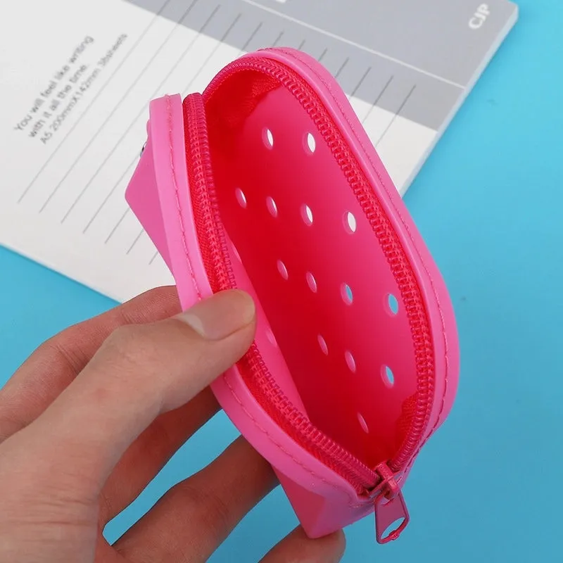 New Cartoon Cave Coin Purse Student Couple Soft Rubber Earphone Bag Silver Coin Bag Bus Card Bank Card Bag