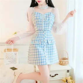 Picnic on the Clouds   Dress Mermaidcore Kawaii Academia Y2K Cottagecore Coquette Fairycore Dollette Princesscore