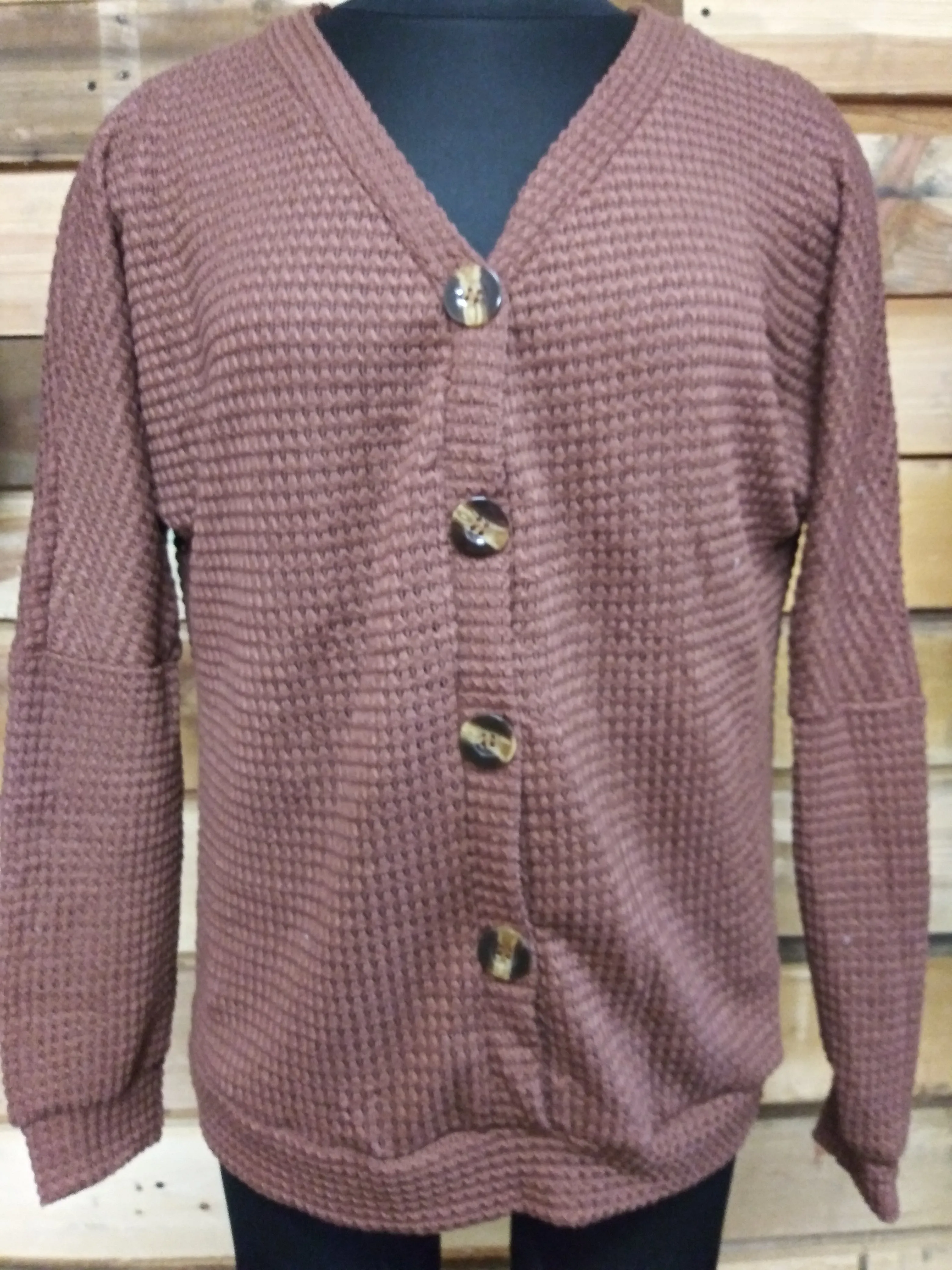 Pullover Button Up Sweater