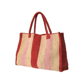 Raffia Bag Little Sister 'La vie en rose'