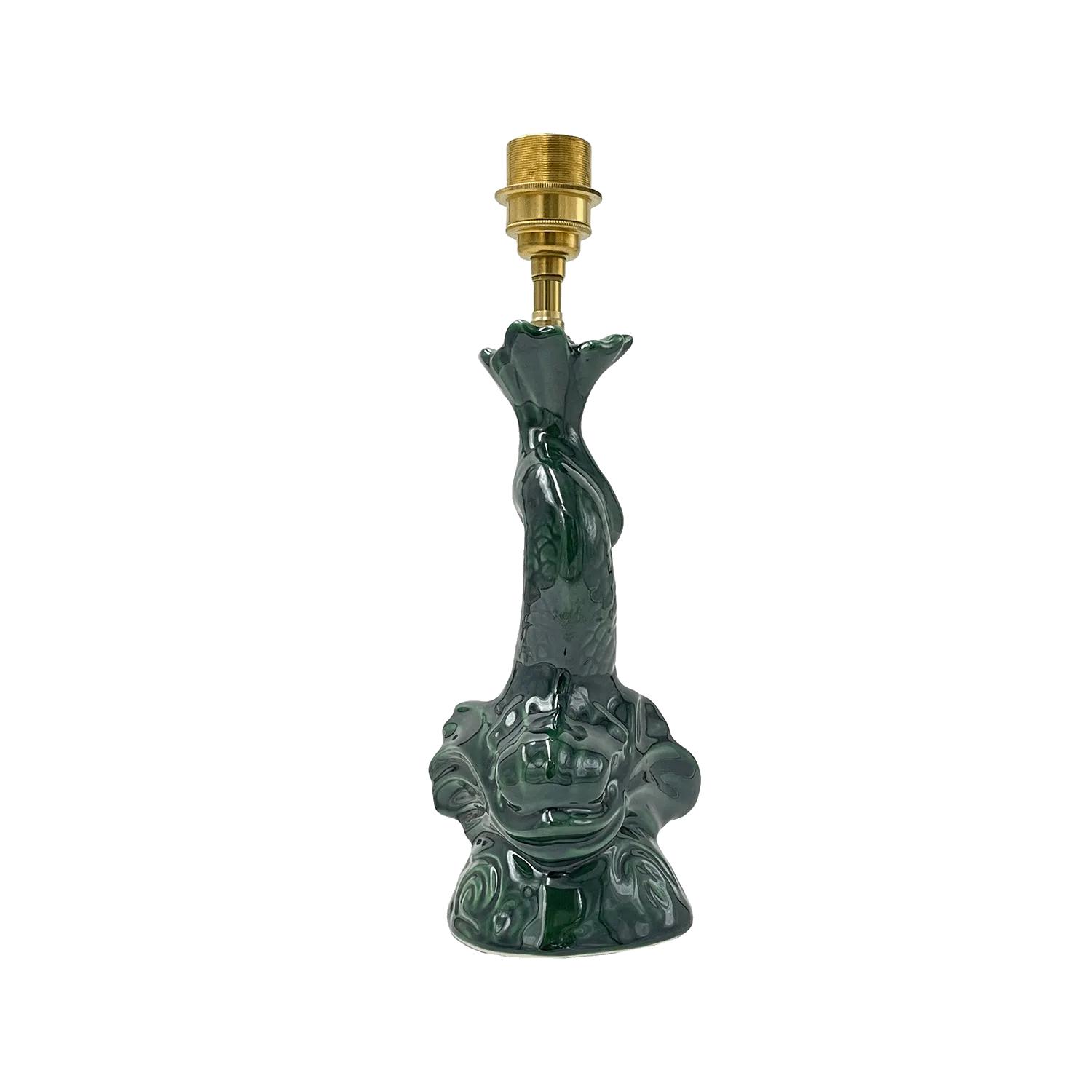 Small Emerald Green Dolphin Lamp