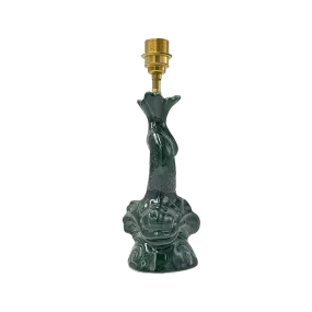 Small Emerald Green Dolphin Lamp
