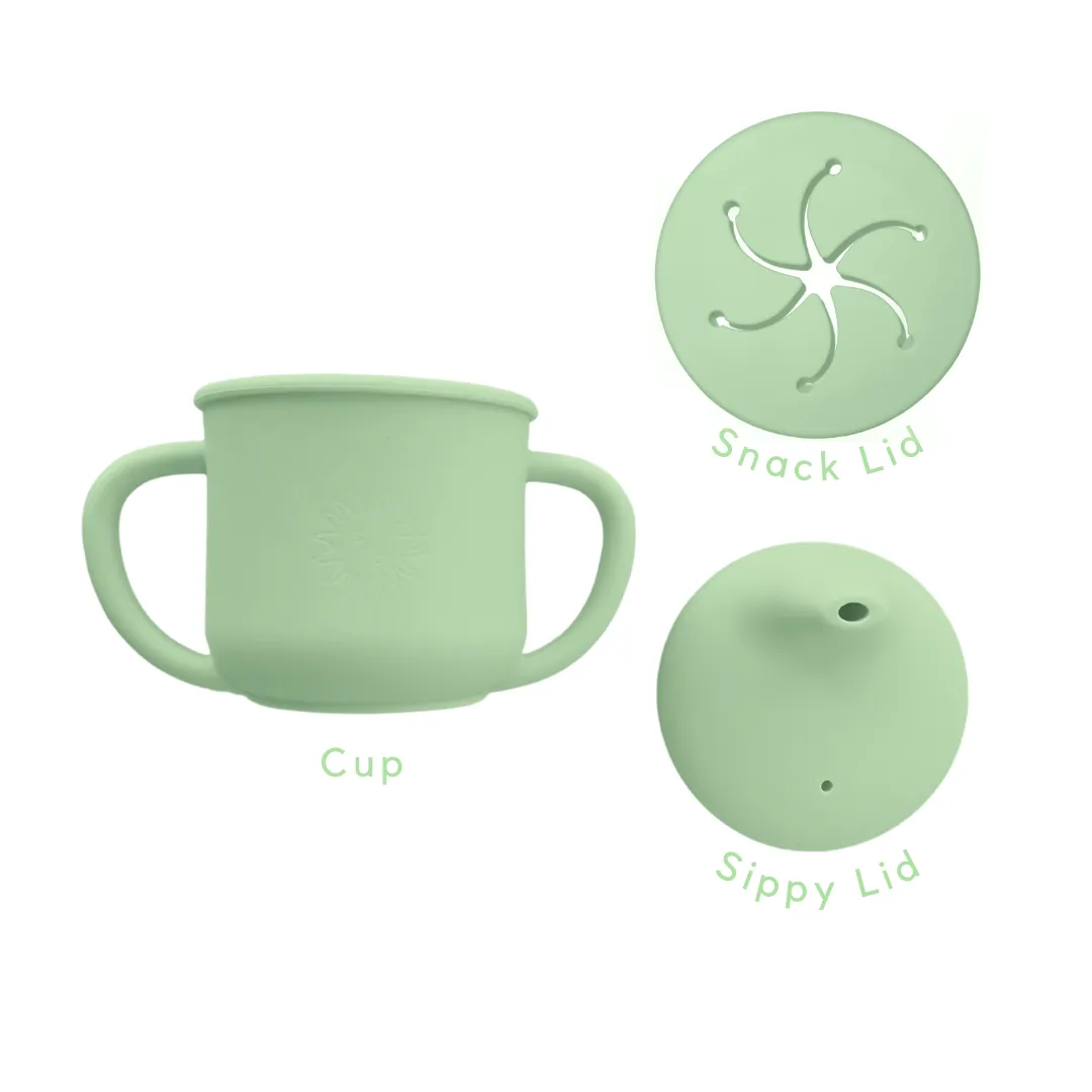 Sundae Bébé - Teddy Bear Picnic Silicone Dinner Set (Matcha Tea)
