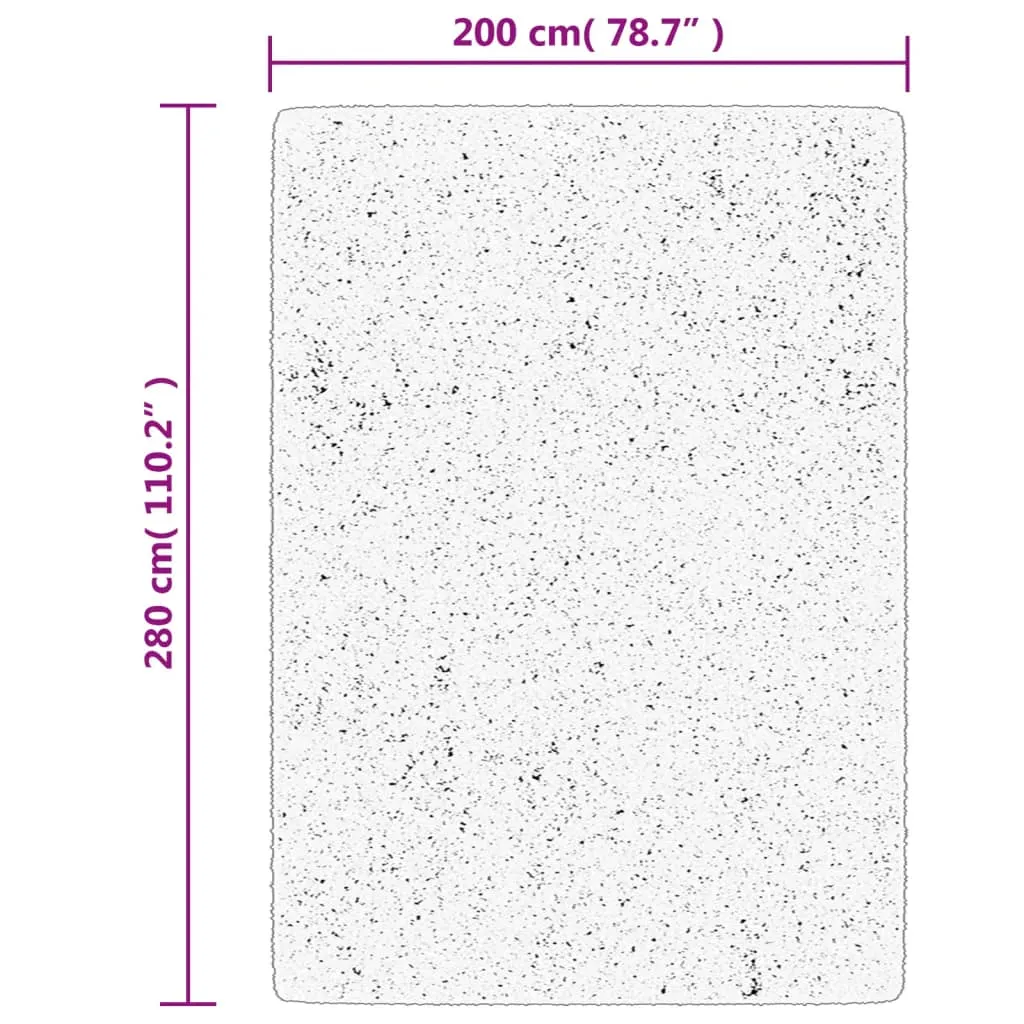 vidaXL Beige OVIEDO Rug - Soft, Durable, 200x280 cm - Modern Home Decor