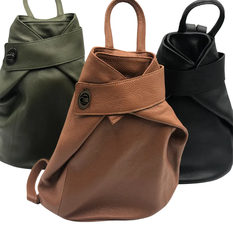 Viola Womens Leather Backpack