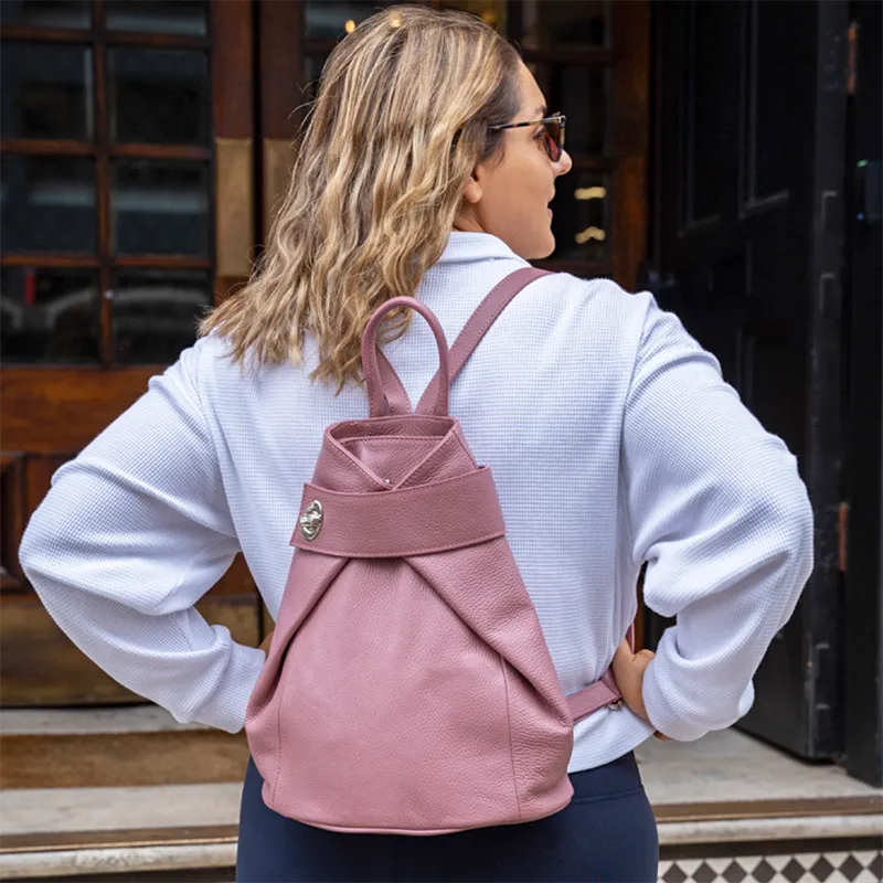 Viola Womens Leather Backpack