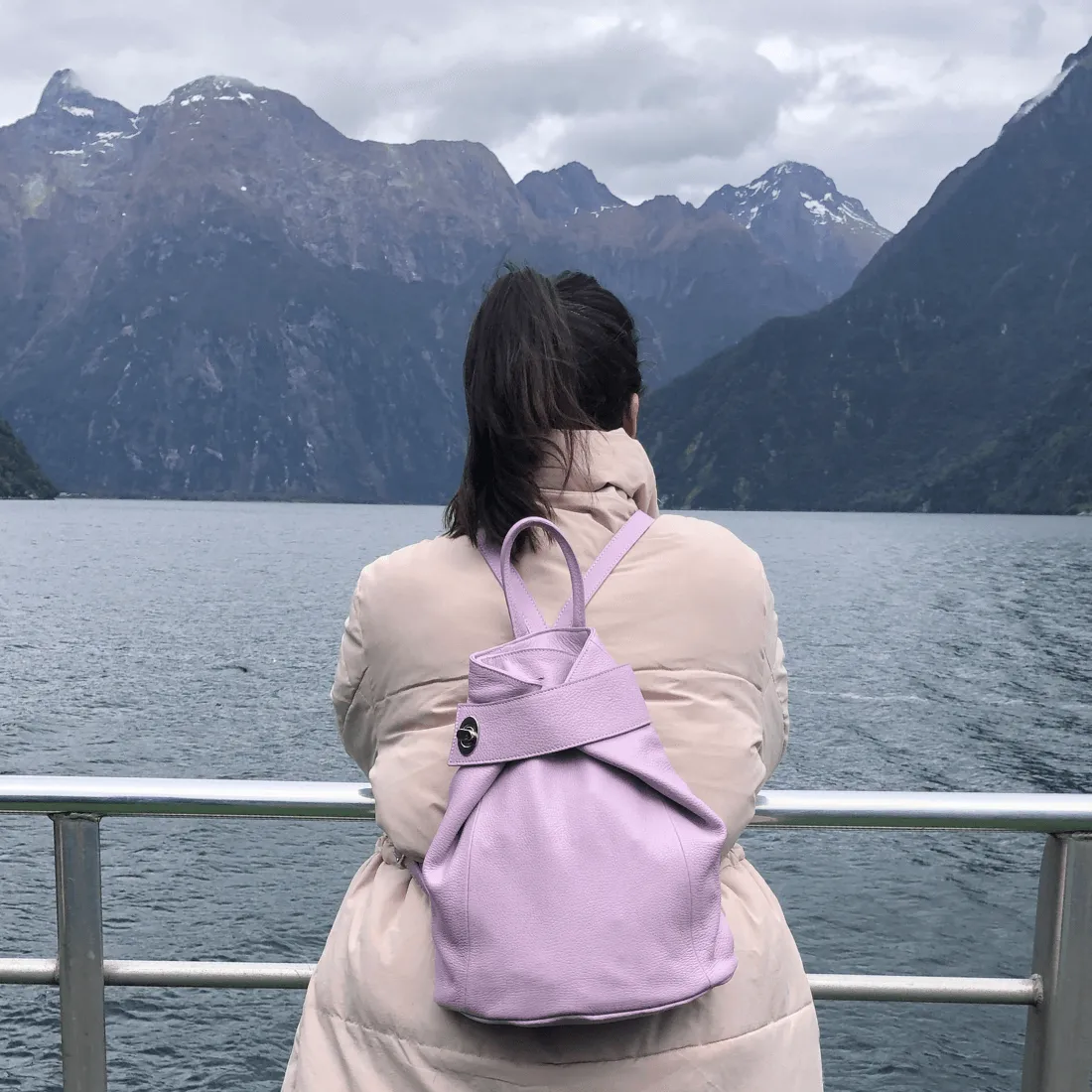 Viola Womens Leather Backpack