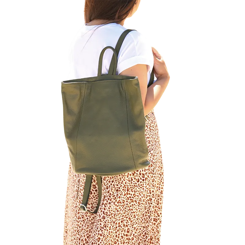 Viola Womens Leather Backpack