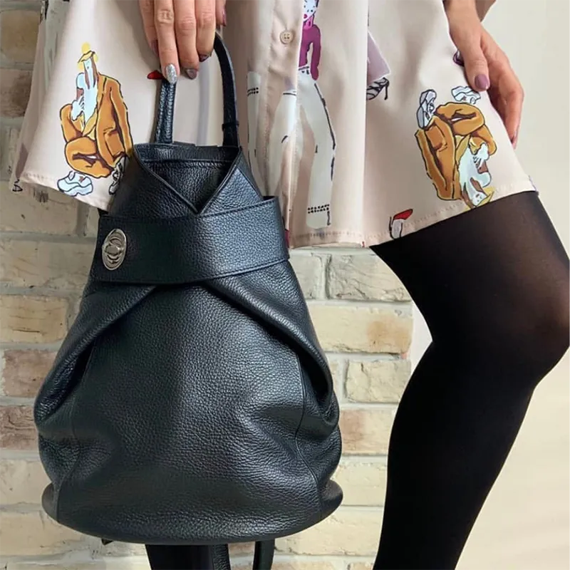 Viola Womens Leather Backpack