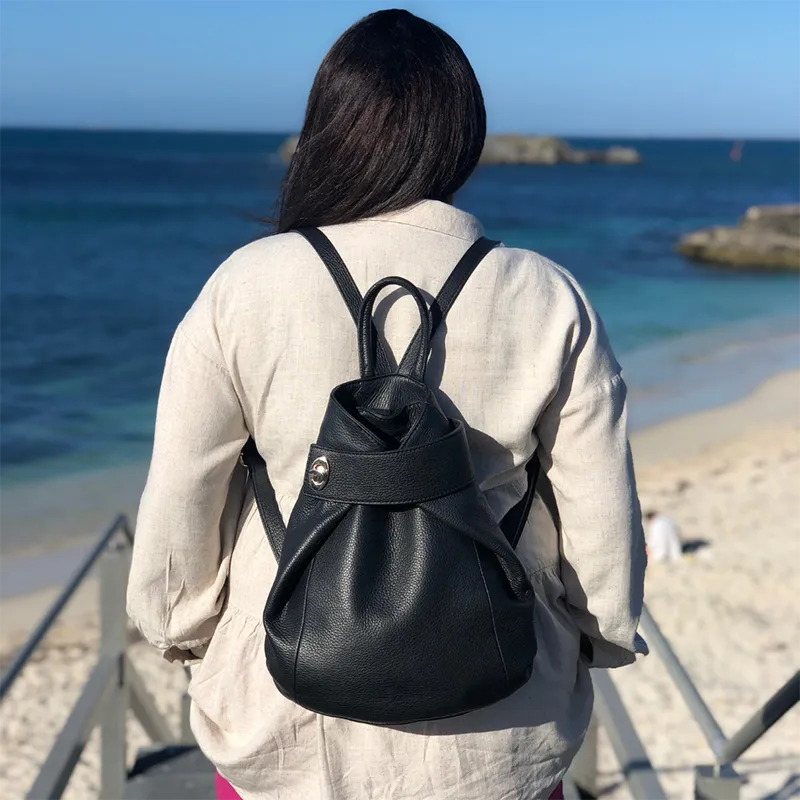 Viola Womens Leather Backpack