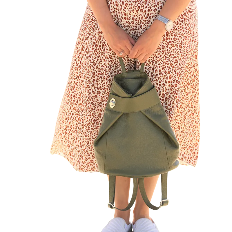 Viola Womens Leather Backpack