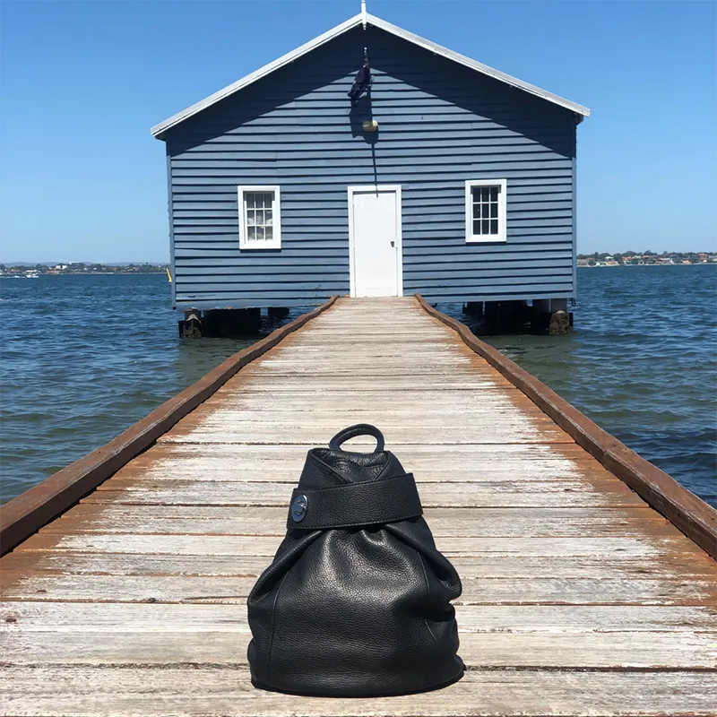 Viola Womens Leather Backpack