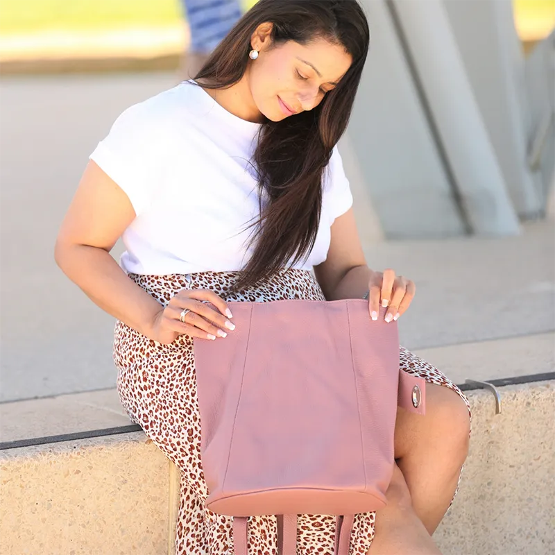 Viola Womens Leather Backpack