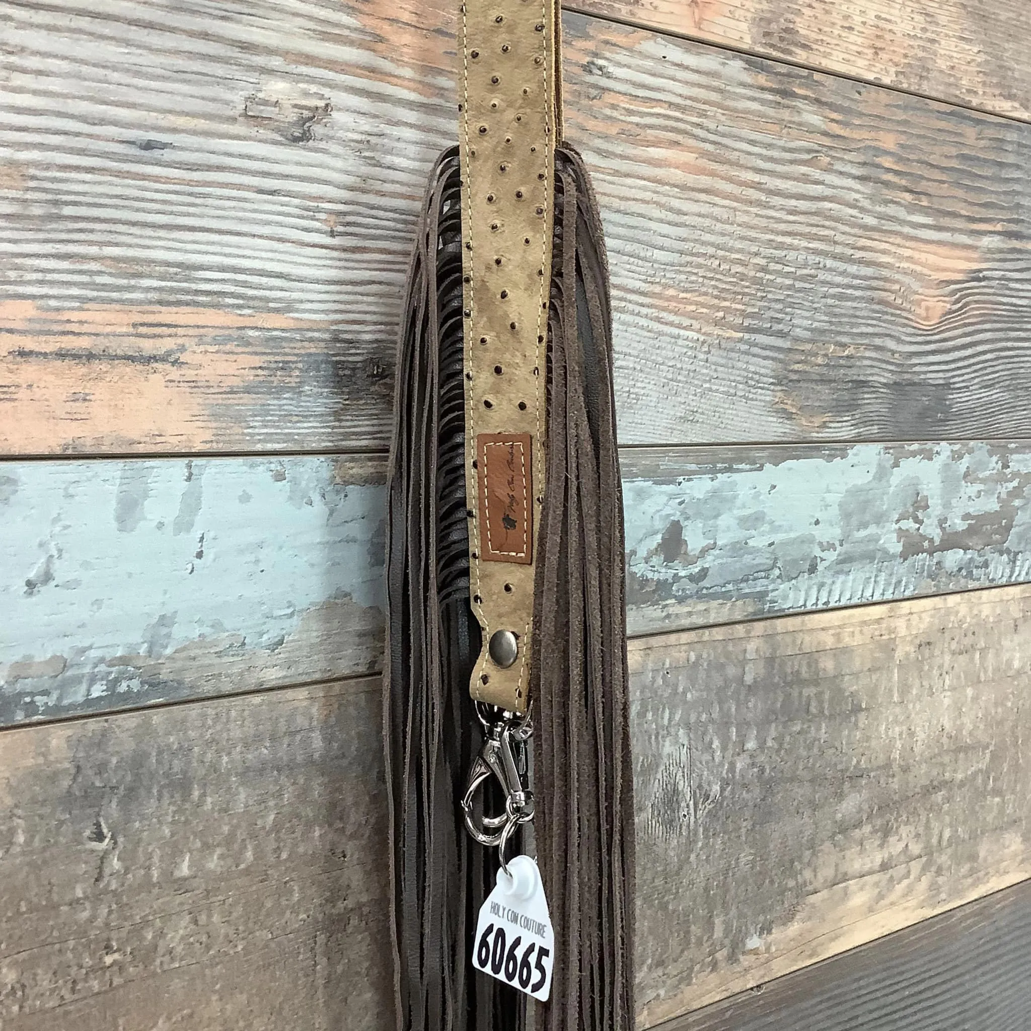 Western Mini Leather Fringe Strap 48" #60665