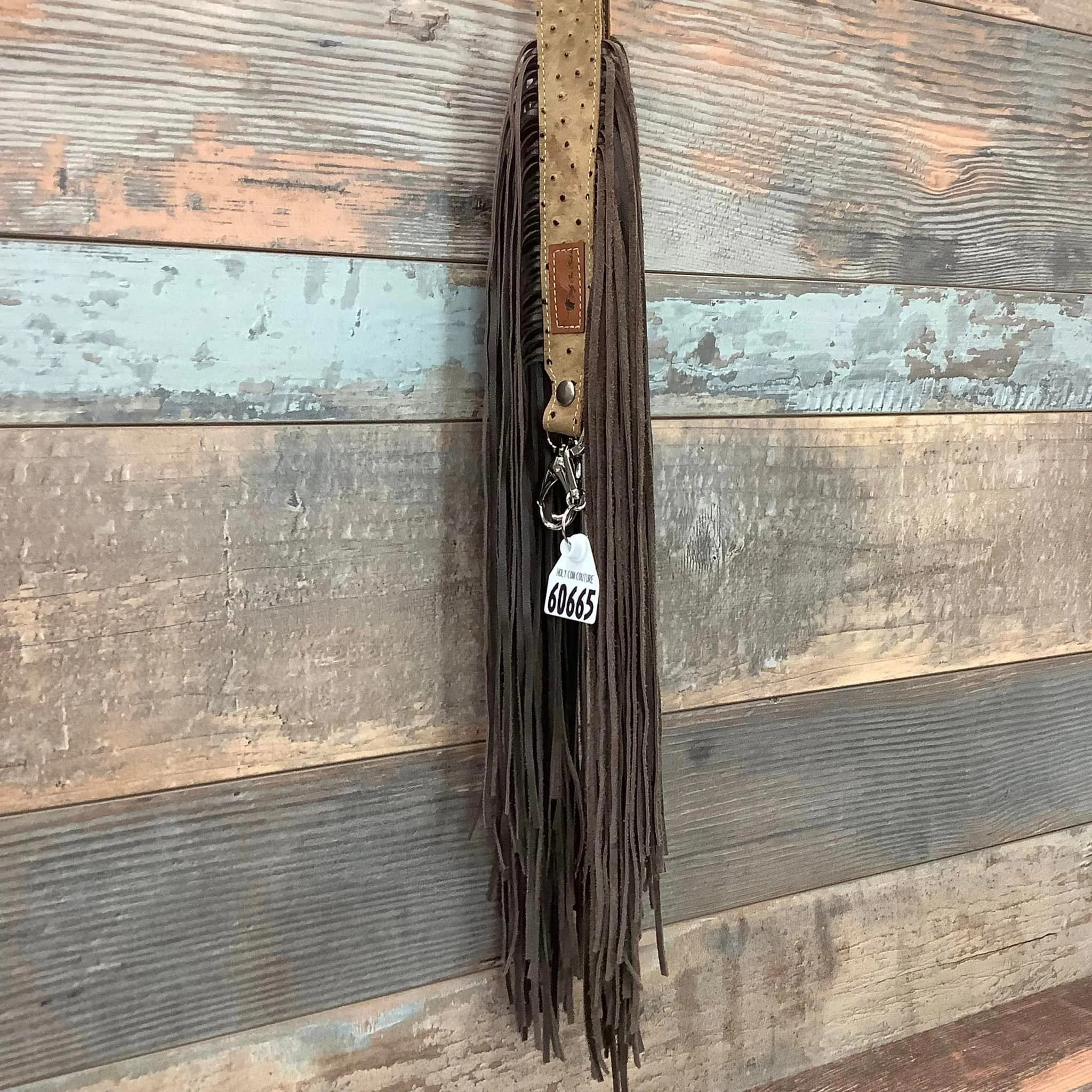 Western Mini Leather Fringe Strap 48" #60665
