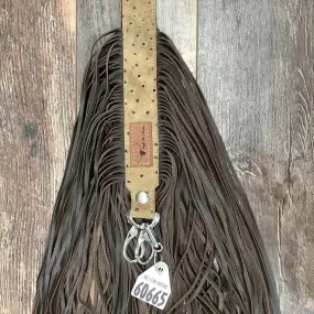 Western Mini Leather Fringe Strap 48" #60665