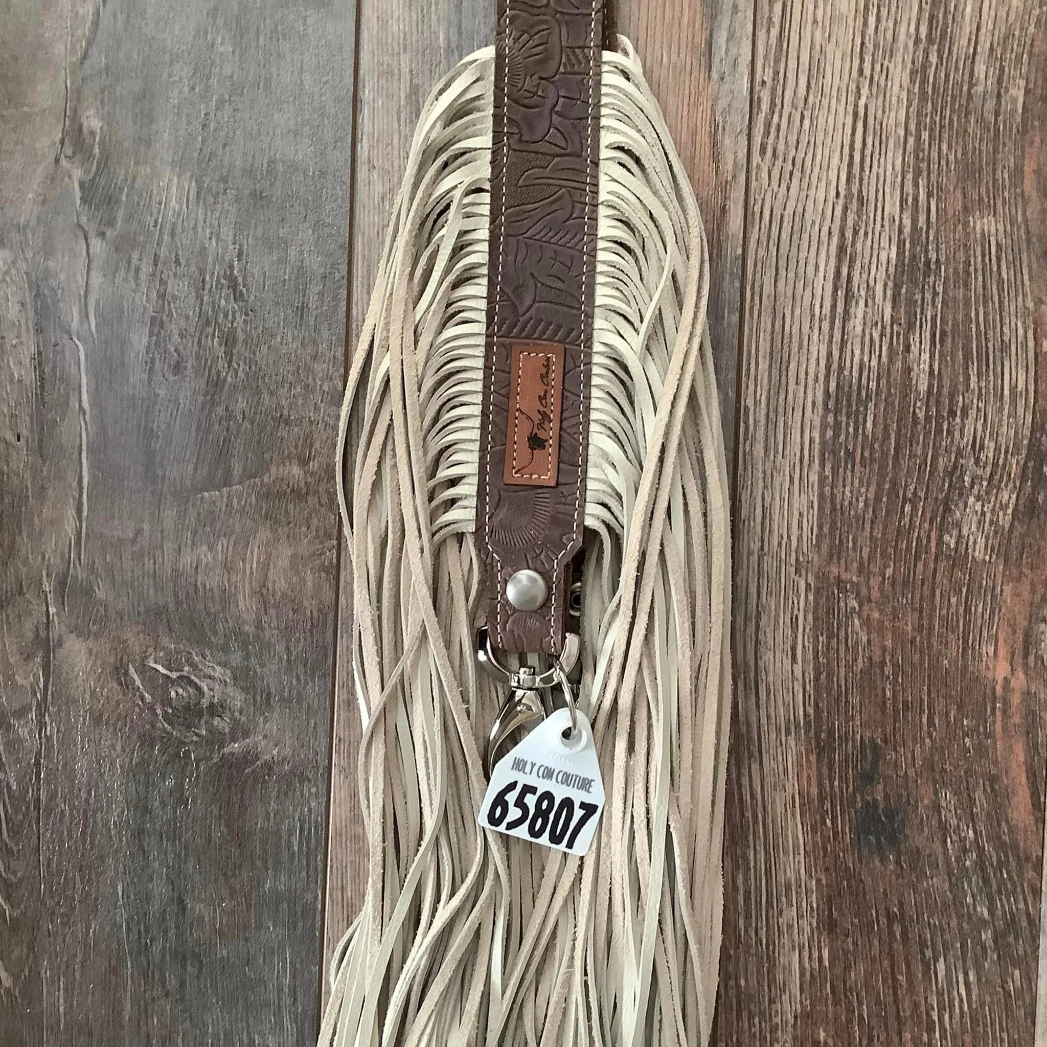 Western Mini Leather Fringe Strap 48" #65807