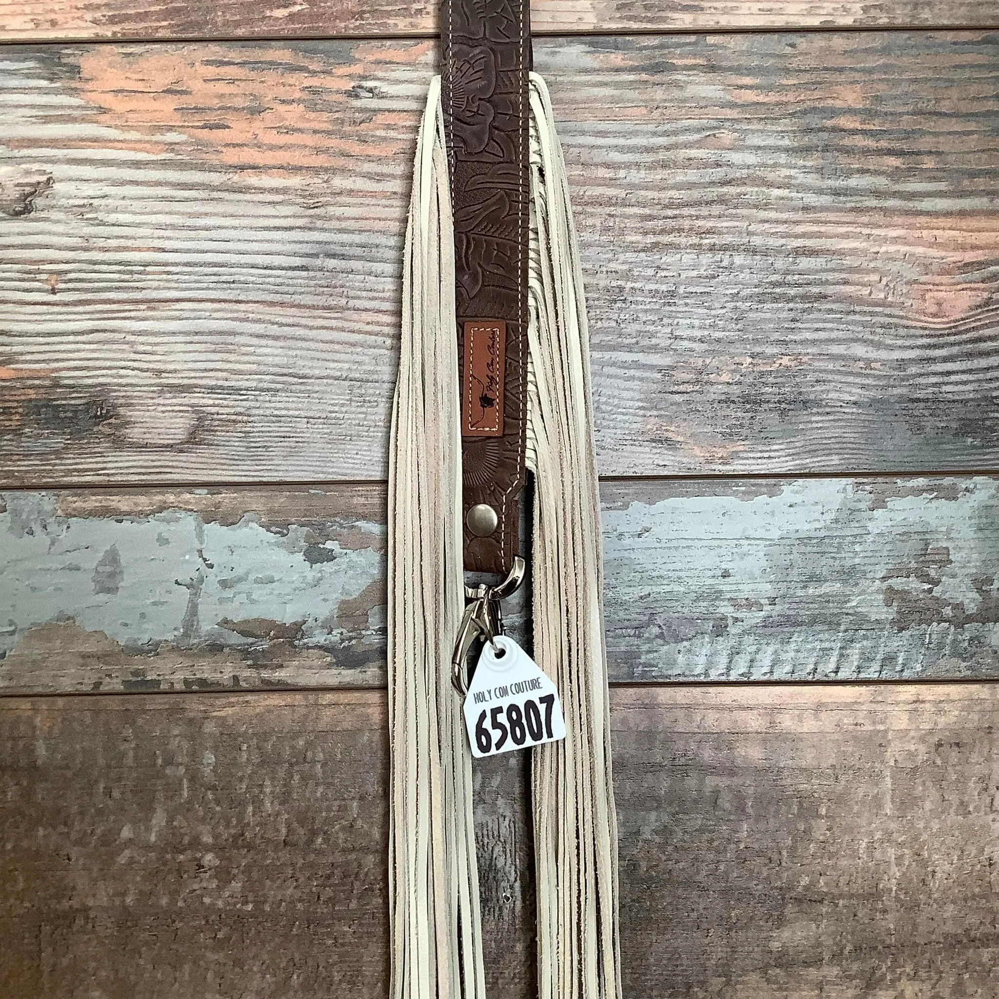 Western Mini Leather Fringe Strap 48" #65807