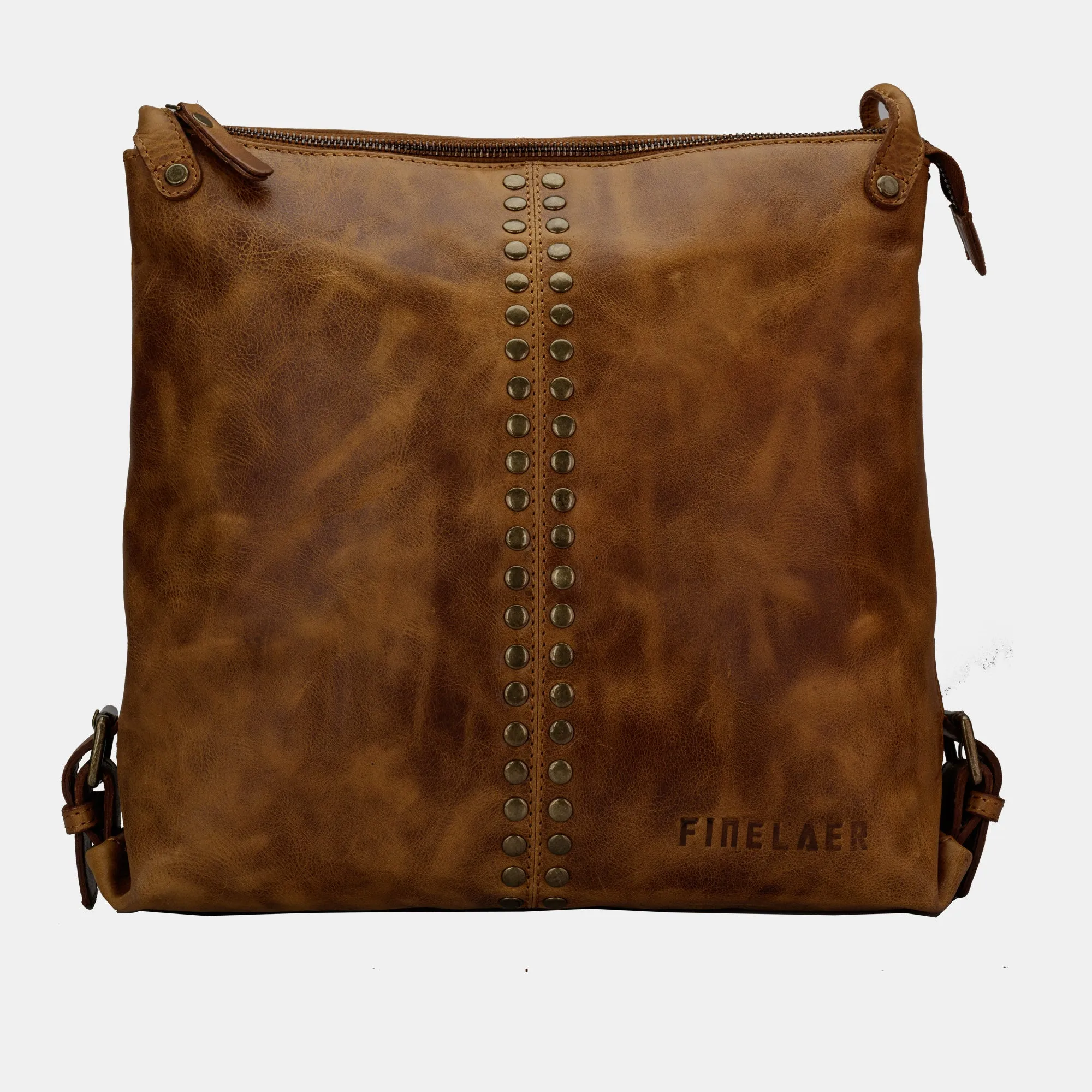 Women Brown Leather Hobo Shoulder Crossbody Bag | Finelaer