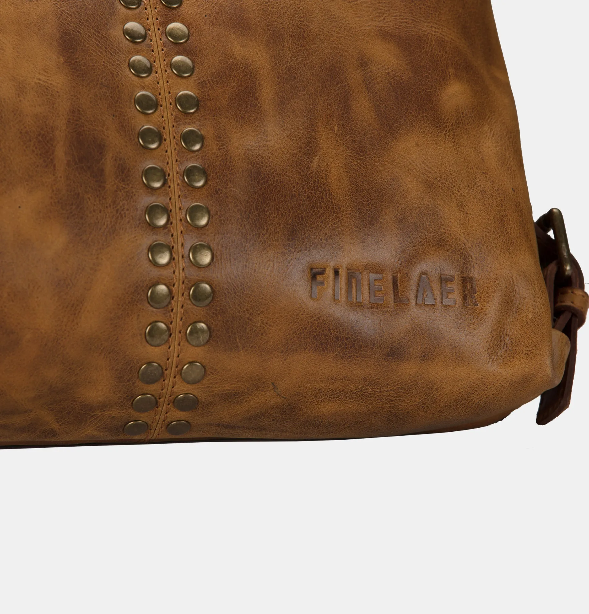 Women Brown Leather Hobo Shoulder Crossbody Bag | Finelaer